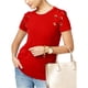 thumbnail image 1 of Camiseta básica con cordones Michael Kors para mujer color rojo XS, 1 of 2