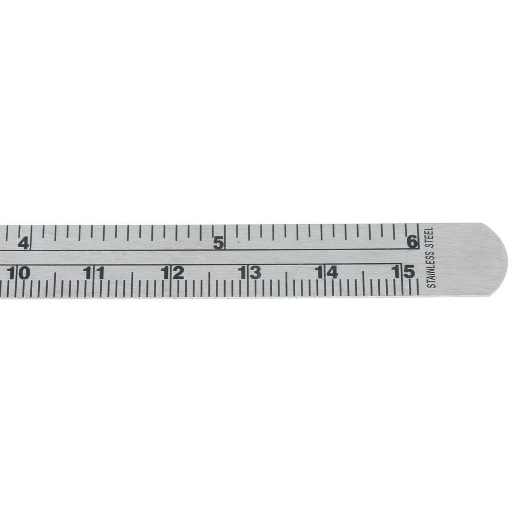 Depth Gauge pocket clip inch metric equivalent Stainless Steel muli-use ruler 