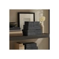 thumbnail image 2 of Decorative Striped Boxes with Lid for Home Decor - Stylish Decor Box for Console Table, Jewelry Storage, or Bedroom Decor - Minimalist Home Organizer for Office Decor - Set of 3, 4", 3", 3", Blue, 2 of 13