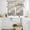 Silver Gold, variant on Marble Grey Kitchen Curtains Sets for Windows 24 Inch Length, Modern Gold Luxury Neutral Texture Rod Pocket Window Treatments Tier Curtains and Valances Set for Bedroom/Bathroom
