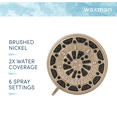 thumbnail image 3 of Waxman 4" Fixed Shower Head with 6 Spray Settings, Brushed, 3 of 9