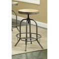 thumbnail image 1 of Coaster Tabouret de Bar Réglable en Chêne Vieilli et Graphite, 1 of 3