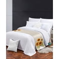 thumbnail image 3 of Xipuska Sunflower Bed Runners for Queen Size Bed, Decorative Bed Throws for Foot of Bed, White Bottle Yellow Floral Farm Summer Bee Bed Runner Sofa Throw Bedding Scarf Protector Slipcover for Bedroom, 3 of 6