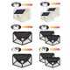 thumbnail image 5 of Lámpara Solar de Pared con Detección de Movimiento, 100 LED Multidireccionales, Iluminación Exterior Moderna para Jardín, Patio o Sendero, Incluye 2 Unidades en Color Negro con Luz Cálida., 5 of 6