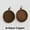 Antique Copper, variant on 8mm~25mm 10pcs French Ear Back Hook Clasp Cup Earring Post Jewelry Findings DIY-Gold-25mm