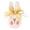 Yellow, variant on Ympkerial Flocked Easter Bunny Figurines Set with Bow, Chubby Rabbit Tabletop Ornaments for Spring Home Decor on Mantel TV Cabinet or Office