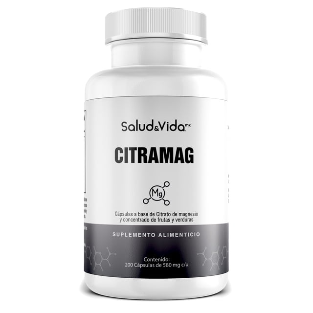 Suplemento Alimenticio S&V Citrato de Magnesio Citramag 200 Cápsulas