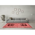 thumbnail image 3 of Ahgly Company Indoor Rectangle Abstract Red Contemporary Area Rugs, 2' x 4', 3 of 4