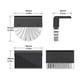 thumbnail image 4 of 4 Packs Solar Fence Lamps 2 Lighting Modes IP65 Waterproof Garden Wall Lamp Stair Step Lamp, 4 of 5