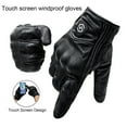 thumbnail image 2 of 1 Pair Motorcycle Gloves Touch Screen Non-slip Texture Protective Shell Fastener Tape Windproof Unisex Ridding Gloves for Outdoor Sports, 2 of 10