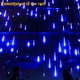 thumbnail image 5 of Xihbxyly Luces Led para Fiestas de 30 Cm, Efecto Lluvia Multicolor, Decoración de Jardín Exterior, Árbol de Navidad, Iluminación para Bodas y Eventos, Ahorro de Energía, Juego de 10 Tubos, Cable de A, 5 of 7