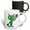 Multicolor, variant on 3drose, Funny Cute Green Martian Alien Waving Cartoon, 15oz Mug