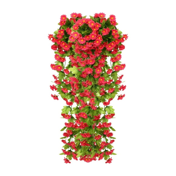 Cameland Simulated Rose Bouquets Simulated Flower Wall Hanging Baskets Decorative Landscaping Artificial Flowers Rattan Home Decor Flowers 85cm