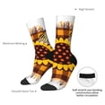 thumbnail image 4 of Rocae Sunflower Gnomes and Bees for Adult Socks Casual Athletic Stretchy Loose Socks for Women Men Non-Slip Middle Tube Socks, 4 of 6