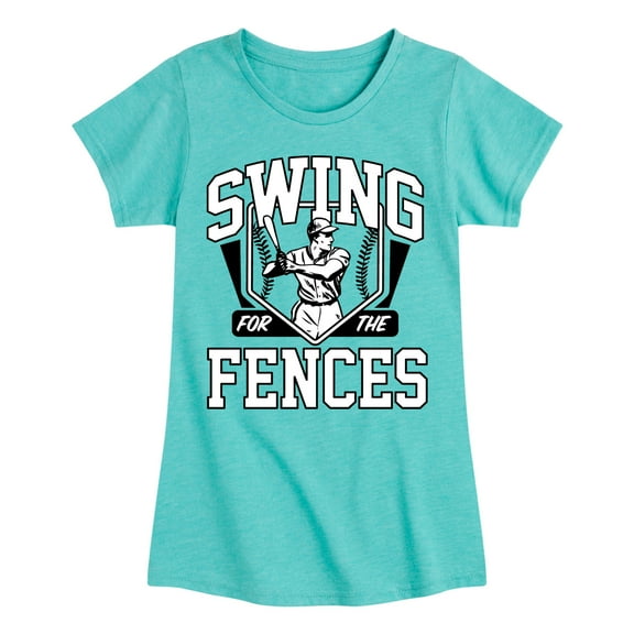 Instant Message - Swing For The Fences - Girls Fitted Short Sleeve Tee