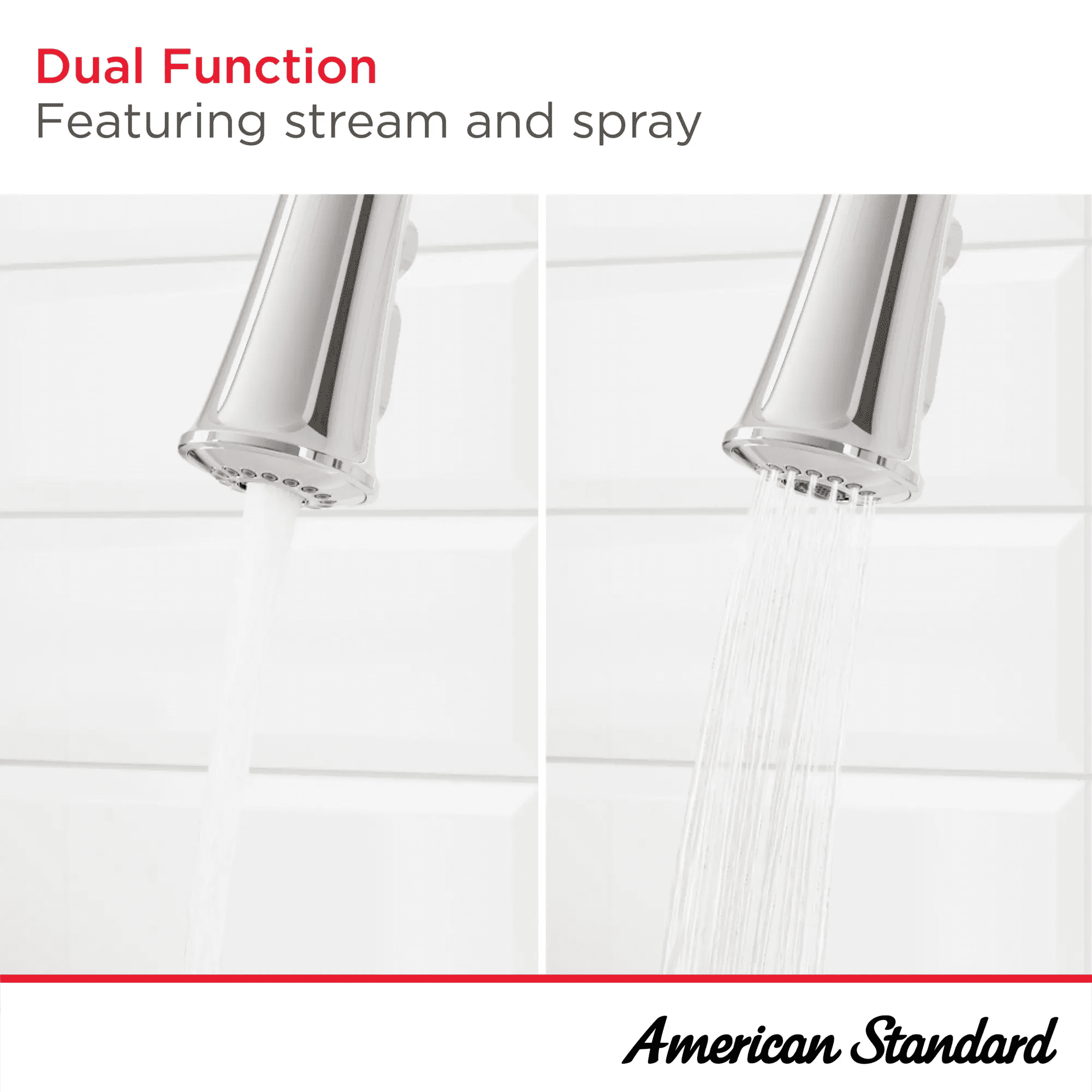 American Standard 7441300.075 Southport Pull-Down Kitchen Faucet with Sprayer, 1.8 GPM, Kitchen Faucets with Pull Down Sprayer, Stainless Steel