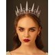 thumbnail image 2 of Tiaras y coronas doradas para mujer, tiara de boda de cristal para novia, corona de cumpleaños de metal, accesorios de fiesta de disfraces para cumpleaños, Halloween, graduación, oro, 2 of 5