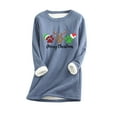 thumbnail image 1 of Birdeem Haut en Peluche Chaud Imprimé de Noël pour Femme, 1 of 1