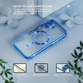 thumbnail image 5 of 3-in-1 Entronix Bundle for iPhone 16, Glossy Magnetic Clear Case 2 Screen Protector, Blue, 5 of 7