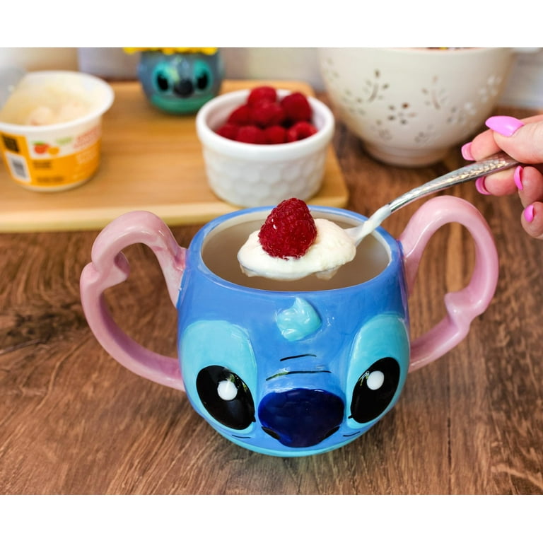 Disney Lilo & Stitch Experiment 626 Face 3D Sculpted Ceramic Mug | 16 Ounces