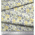 thumbnail image 3 of Soimoi Satin Silk Fabric Geometric Small Print Fabric by The Yard 42 Inch Wide, 3 of 3