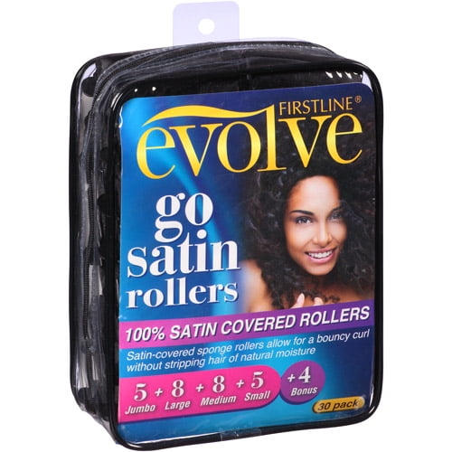 Evolve Go Satin Satin Covered Rollers 30 Pc Walmart Com