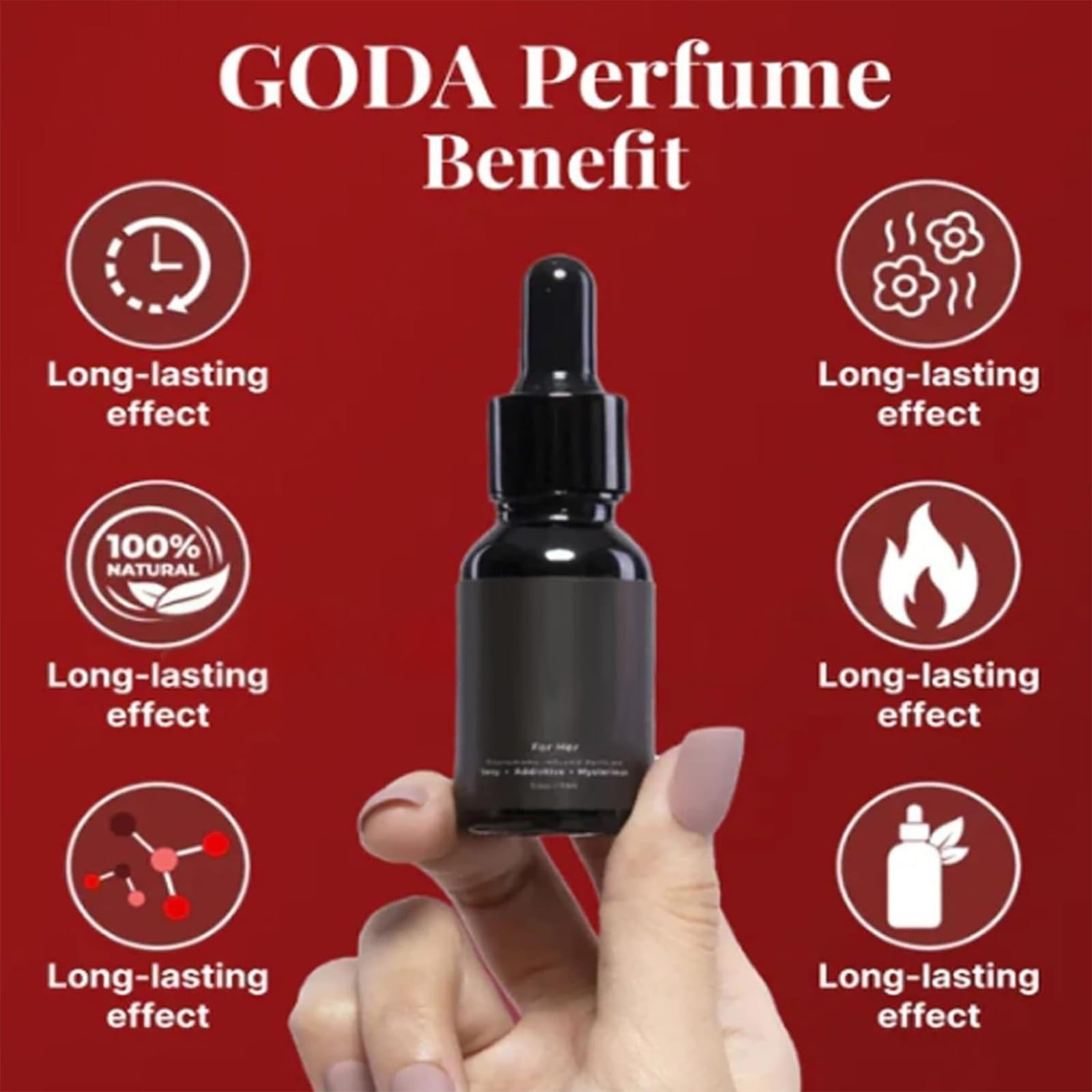 GODA,Pheromone Body Oil for Women,Jasmine Rose Sweet Spicy Floral