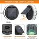 thumbnail image 2 of Injueey Luz de pared Solar de 8 modos para exteriores de Hotel, impermeable, Patio, camino, cubierta de jardín, lámpara de pétalo ajustable recargable Iluminación y accesorios Vistoso Injueey HA073189-03B, 2 of 6