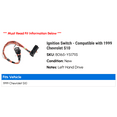 thumbnail image 2 of Ignition Switch - Compatible with 1999 Chevy S10, 2 of 2