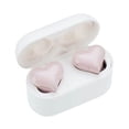 thumbnail image 1 of Auriculares inalámbricos con forma de corazón, reducción de ruido deportivo inalámbrico intrauditivo, rosa, 1 of 4