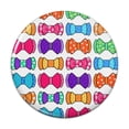 thumbnail image 1 of Girly Cute Colorful Bows Pattern Pinback Button Pin, 1 of 4