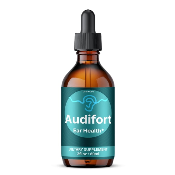 AudiFort Liquid Drops, Hearing and Ear Health, Audi Fort Drops, All Natural Formula Supplement 60 mL (1 Pack)