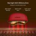 thumbnail image 4 of Masajeador facial ZDEER con luz roja LED, calor y vibración, 4 of 9