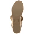 thumbnail image 4 of Sun + Stone Womens Jamie Platform Open Toe Heel Sandals  Tan 9 Medium (B,M), 4 of 4