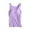 Light Purple, variant on Women Summer Tops Women Solid Color Tops With Chest Pad No Steel Ring Cup Shirts Wide Strap Integrated Outerwear Yoga Sports Vest Camisole Sleep Set Top Athletic for Dressy Tunics Workout Beige 4XL