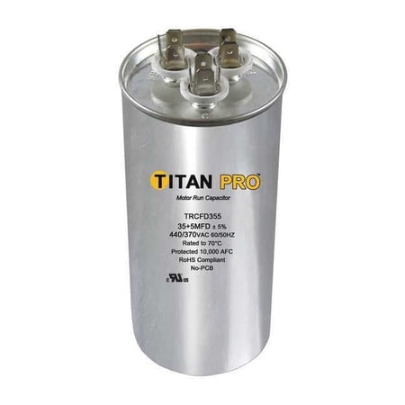 Titan Pro Motor Dual Run Cap 50/7.5 MFD 370-440V TRCFD5075