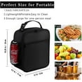thumbnail image 6 of Square lunch bag - Reusable lunch bag, unisex - Portable insulated lunch box, 6 of 7