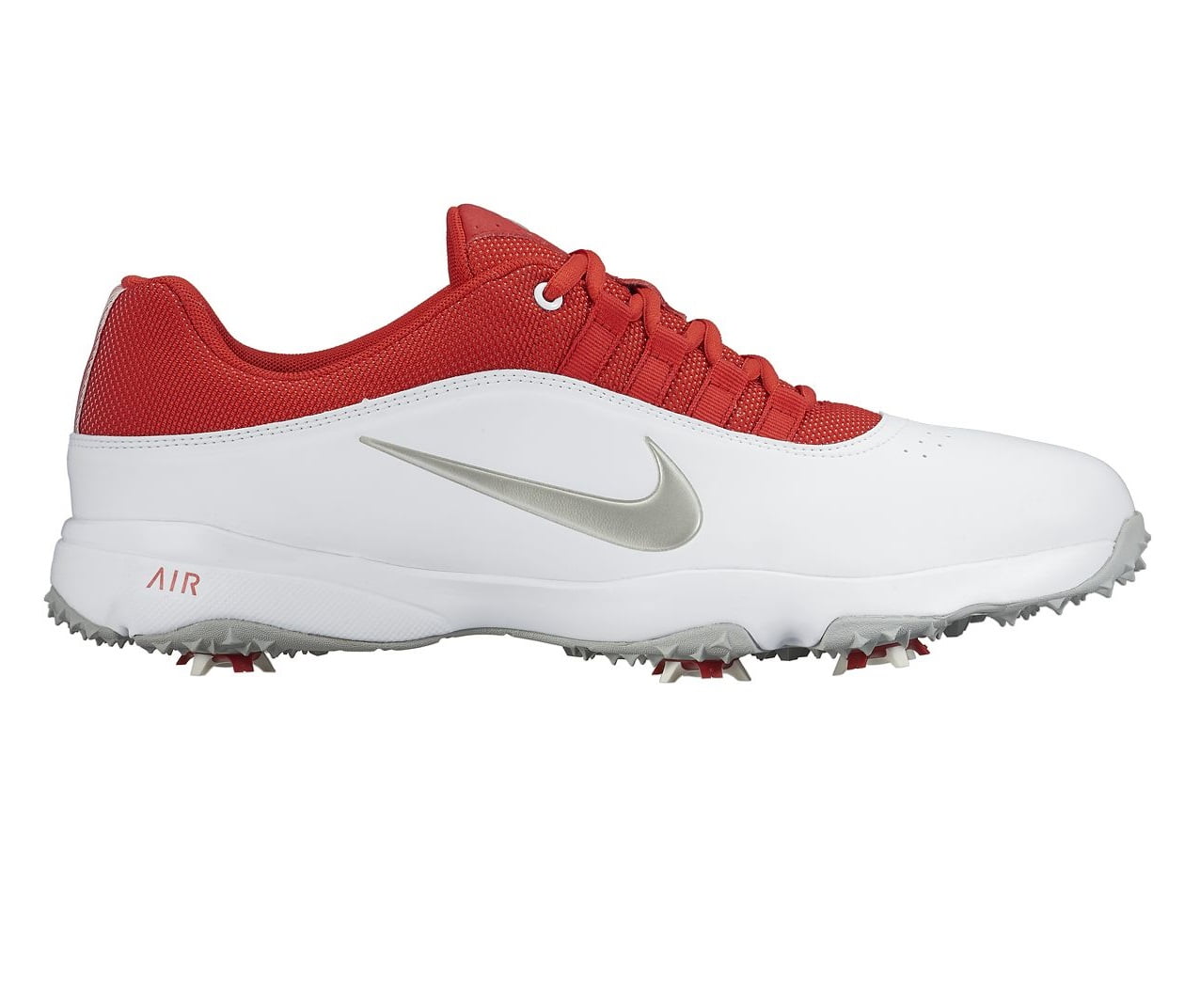 Nike Air Rival 4 Golf Shoes White/Metallic Red M -