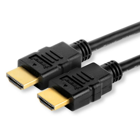 Insten Gold-Plated High-Speed HDMI Cable 4K 1080p 3D Ethernet Audio Return for HDTV, DVD, BLURAY, Monitor, PS3 PS4, xBox One X S3' / 6' / 20' / 25' / (Best 4k Gaming Monitor For Xbox One X)