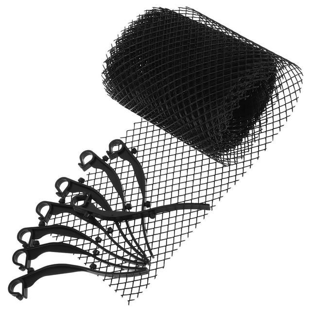 Miangastore Garde-Goutte pour Travailleurs d'Entretien Noir 1 Rouleau 236.2x6.3x0.04 Po