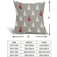 thumbnail image 5 of Christmas Tree Pillow Covers 18x18 Inch Green and Cream Christmas Decorative Throw Pillow Covers Set of 2 Winter Holiday Neutral Pillowcases Cushion Covers for Couch Indoor Outdoor Decor, 5 of 6