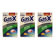 Gas-X Extra Strength Chewable Cherry Creme Gas Relief, 60 Count, Pack of 3