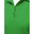 thumbnail image 4 of A2Y Women's Basic Casual Essentials 4-Button Junior-Fit Polyester Polo Shirt Olive 2XL, 4 of 6