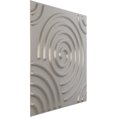 thumbnail image 2 of Ekena Millwork 19 5/8"W x 19 5/8"H Spiral EnduraWall Decorative 3D Wall Panel, Textured Metallic Silver (Covers 2.67 Sq. Ft.), 2 of 6