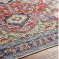 thumbnail image 6 of Mark&Day Washable Rugs, 5x7 Wheatcroft Traditional Dark Red Area Rug, Red Blue Grey Carpet for Living Room, Bedroom or Kitchen (5'3" x 7'3", Machine Washable), 6 of 6