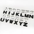 thumbnail image 4 of 3D Metal DIY Letters Alphabet Emblem Numbers English Labeling Car Trunk Logo Sticker Digital Decal Badge Accessories Motorcycle Black L, 4 of 6