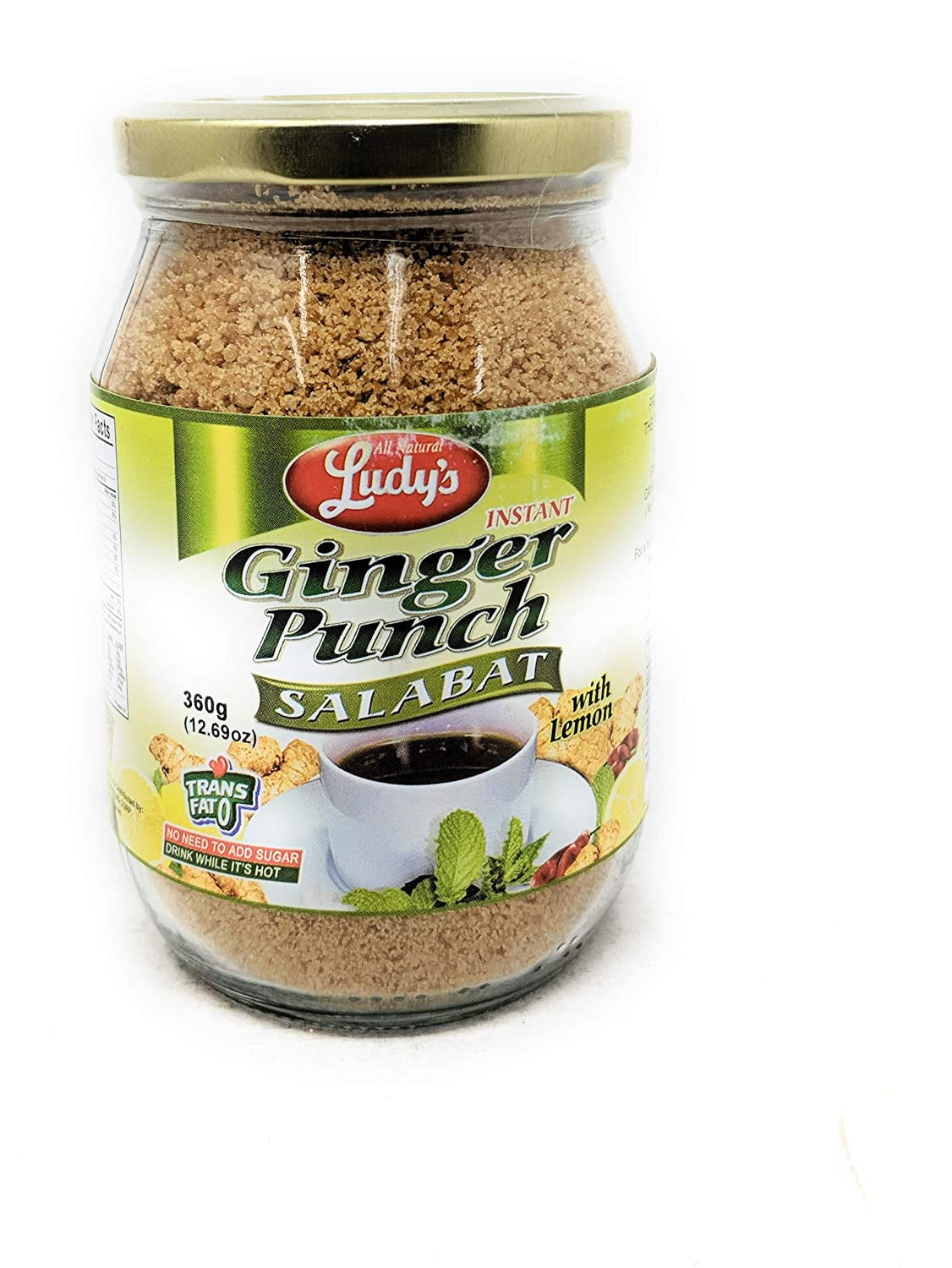 Ludy's Brand Salabat Ginger Juice with Lemon (360g) Pack of 1