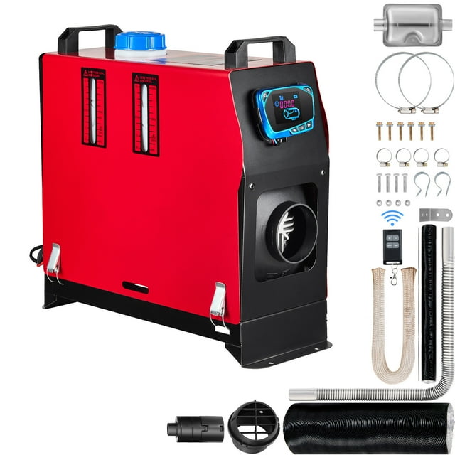KFFKFF 8KW Diesel Air Heater Muffler Diesel Heater 12V 8000W Diesel Parking Heater Remote Control Remote Control with LCD Switch for Car Bus Trucks Motorhome and Boats