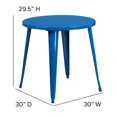 thumbnail image 2 of 30'' Round Black Metal Indoor-Outdoor Table, 2 of 3