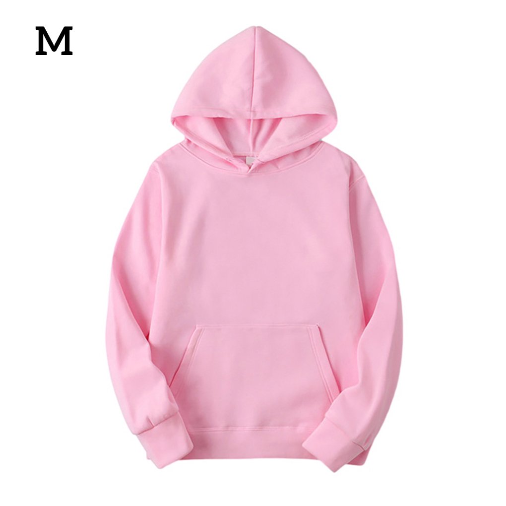 Hoodie Cotton Unisex Hooded Sweatshirt Sweat Absorbing Warming Sweater  Hoodie, Pink, M | Walmart Canada